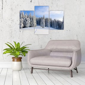 Tablou - Iarna in pădure (90x60 cm)