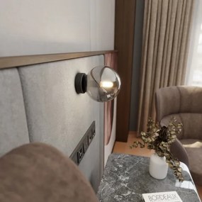 Aplică ROSSI 1xE14/10W/230V negru/gri