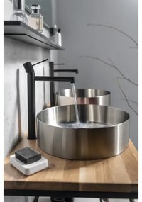 Sapho - Baterie pentru lavoar SOLARIS, 32 cm, negru mat