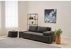 Canapea extensibilă Perenilla L (antracit + Nuc). 1107009