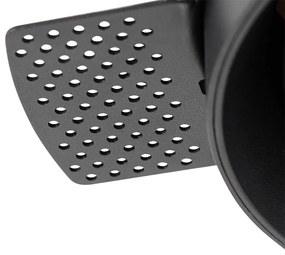 Spot modern îngropat negru GU10 AR111 rotund fără rama - Oneon Honey