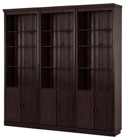 Bibliotecă maro din lemn de pin 222x223 cm Anita – Støraa