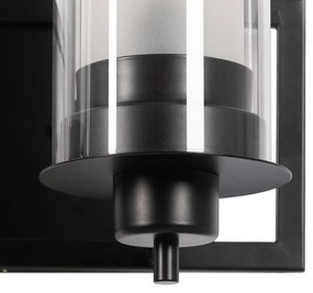 Aplică de perete neagră-albă – Ixia