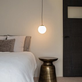 Lampa suspendată inteligentă aurie cu sticlă opal incl. Wifi P45 - Flore