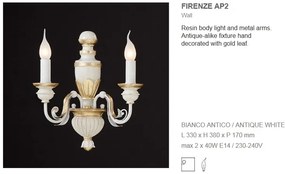 Aplica de perete 2 brate FIRENZE AP2 012902