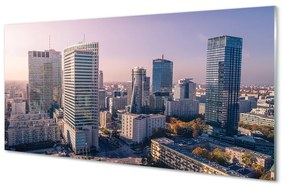 Tablouri acrilice panorama Varșovia zgârie-nori