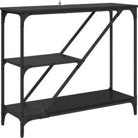 vidaXL Masă de consolă Stejar Negru 88,5 x 30 x 75 cm Lemn compozit