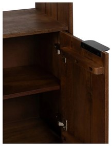 Bibliotecă maro din lemn de mango 60x190x30 cm Sagara – Ixia