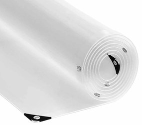 vidaXL Prelată transparentă cu inele de fixare 3x3 m PVC