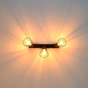 LED Spot TUBE II 3xE27/15W/230V negru