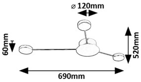 Aplică LED Rabalux 71275 AMADEO LED/10W/230V 3000K