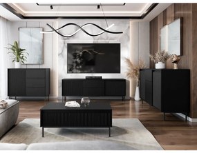 Set mobilier living Somkera I (Negru) . 1105973
