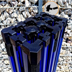 Foișor de grădină 3×6 m – pliabil cu 3 pereți | BRIMO® - cu 3 pereți - Portocaliu