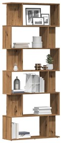 vidaXL Dulap cu cărți Artisan Stejar 80x24x192 cm Lemn prelucrat