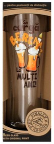 Pahar bere Să curgă berea. La mulți ani! 500ml