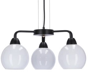 Lustră pe cablu CALDERA 3xE27/60W/230V negru