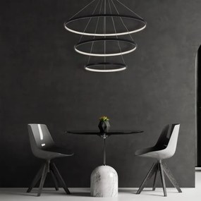 Lustră LED pe cablu LEA LED/60W/230V 4000K d. 80 cm negru