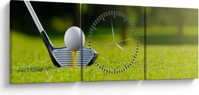 Tablou - Golf (cu ceas) (90x30 cm)