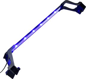 vidaXL Lampă LED pentru acvariu, cu clemă, albastru/alb, 55-70 cm