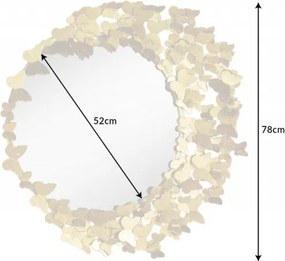 Oglinda de perete decorativa Butterfly 80cm gold