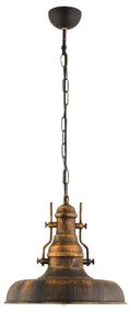Lustră pe lanț 1xE27/40W/230V bronz