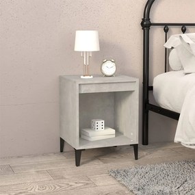 vidaXL Noptiere, gri beton, 40x35x50 cm