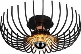 Lustra ASPENDOS-N-641, negru, metal, 36x12 cm