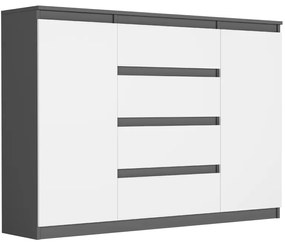 Comoda spațioasă R-140-S4 - diferite variante de culori sonoma mix alb