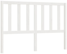 817751 vidaXL Tăblie de pat, alb, 166x4x100 cm, lemn masiv de pin