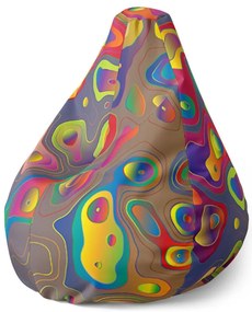 Sac de șezut Pear pete colorate - pentru copii, colorat