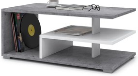 LINK beton (gri) / alb, masuta de cafea