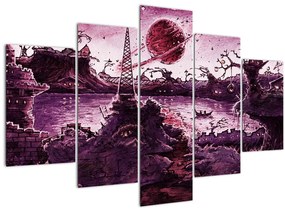 Tablou - Sat fermecat (150x105 cm)