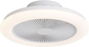 Ventilator de tavan alb, inclusiv LED RGB cu dimmer și telecomandă - Clamo