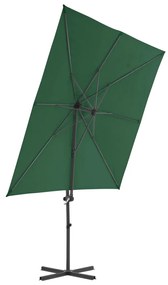 Umbrela suspendata cu stalp din otel, verde, 250 x 250 cm Lysegronn, 250 x 250 cm