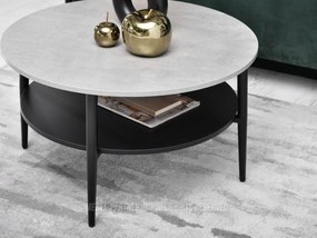 Măsuță de cafea Randolf Xl (beton + negru). 1111527