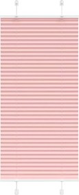 vidaXL Jaluzea plisată roz 60x100 cm Lățime țesătură 59,4cm poliester