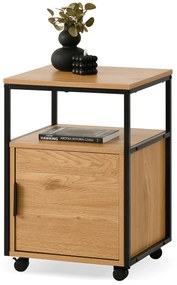 Dulap Adlo (stejar negru + negru). Promo -16%. 1111798