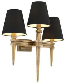Aplica LUX cu 3 brate din alama finisaj vintage, Waterloo Triple 110990 HZ