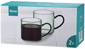 Set de căni din sticlă 4Home Haze 250 ml, 2 buc.