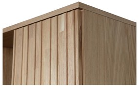 Șifonier în culoare naturală cu aspect de lemn de stejar 60x210x42 cm Gravure – WOOOD