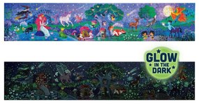 Puzzle pentru copii fosforescent cu Zane (200 piese, 1.5m)
