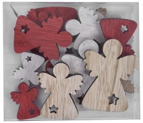 Set de 18 ornamente de Crăciun în formă de îngerași Ego Dekor