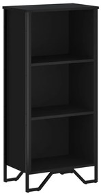 848604 vidaXL Bibliotecă, negru, 50x31x106 cm, lemn prelucrat