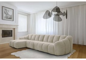 Colțar bej (cu colț pe partea stângă/cu șezlong) Shell – Miuform