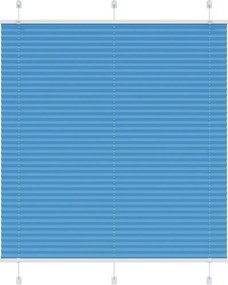 vidaXL Jaluzea plisată Albastru 115x150 cm Lățime țesătură 114,4 cm