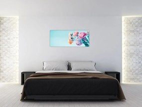 Tablou - Flori în vază (120x50 cm)
