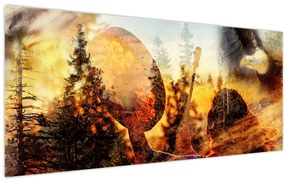 Tablou - Motiv șamanic (120x50 cm)