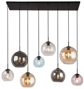 Lustra moderna suspendata design multicolor Mardi Gras II 8L