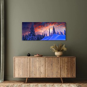 Tablou - Amurg dev iarnă (120x50 cm)