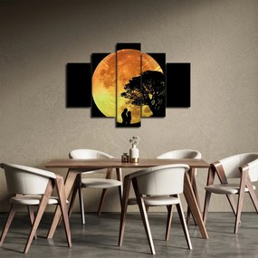 Tablou cu umbre în lumina lunii (150x105 cm)